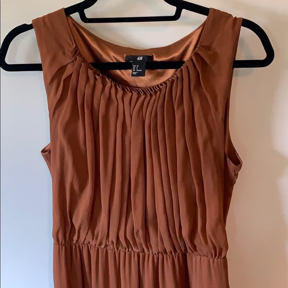 🌸 H&M dress in brown size 8 - Picture 5 of 8